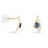 Marc Orian Cadeaux Mariage|Anniversaire De Mariage > Boucles D'oreilles Puces Sagesse Or Jaune Saphir Et Diamant