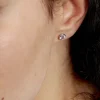 Marc Orian Cadeaux Mariage|Anniversaire De Mariage > Boucles D'oreilles Puces Salona Or Blanc Topaze
