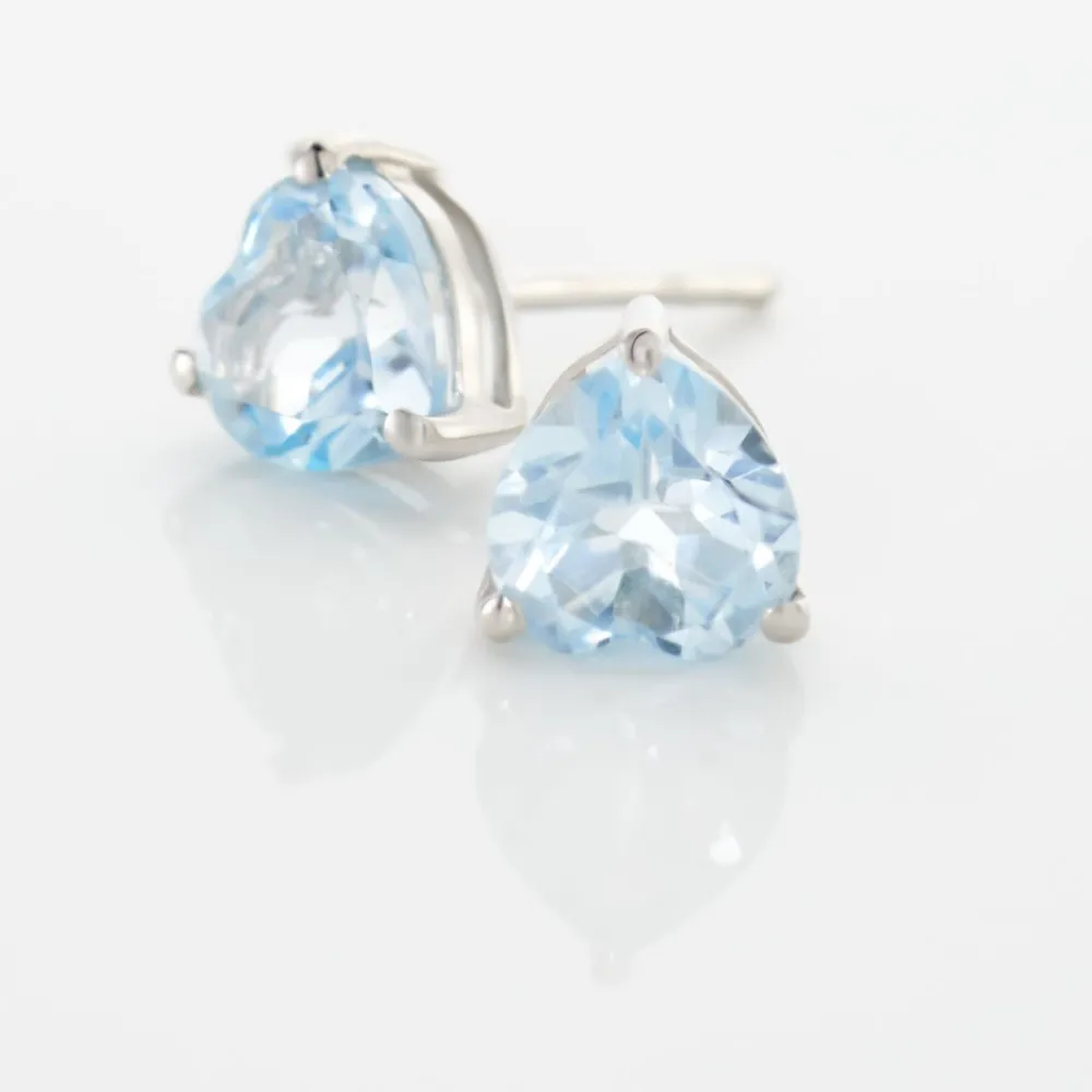 Marc Orian Cadeaux Mariage|Anniversaire De Mariage > Boucles D'oreilles Puces Salona Or Blanc Topaze