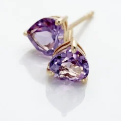 Marc Orian Anniversaire De Mariage|Puces > Boucles D'oreilles Puces Salona Or Jaune Amethyste