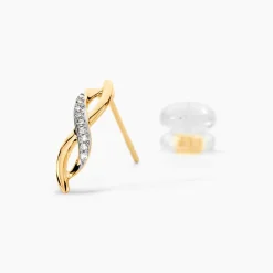 Marc Orian Pendantes|Bijoux Diamant > Boucles D'oreilles Puces Smina Or Jaune Diamant