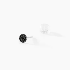 Boucles D'oreilles Puces Teani Or Blanc Diamant