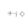 Marc Orian Bijoux Zirconium|Bijoux Trèfle > Boucles D'oreilles Puces Tully Argent Blanc Oxyde De Zirconium