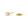 Boucles D'oreilles Puces Victoria Or Jaune Diamant