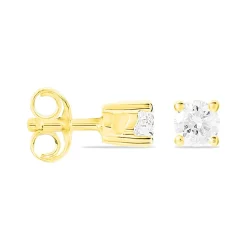 Boucles D'oreilles Puces Victoria Or Jaune Diamant