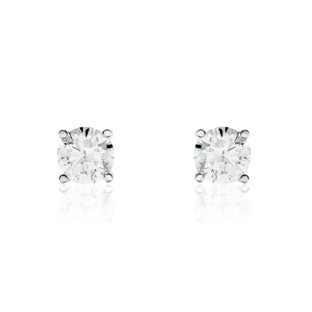 Marc Orian Idées Cadeaux Homme|Anniversaire De Mariage > Boucles D'oreilles Puces Victoria Or Blanc Diamant