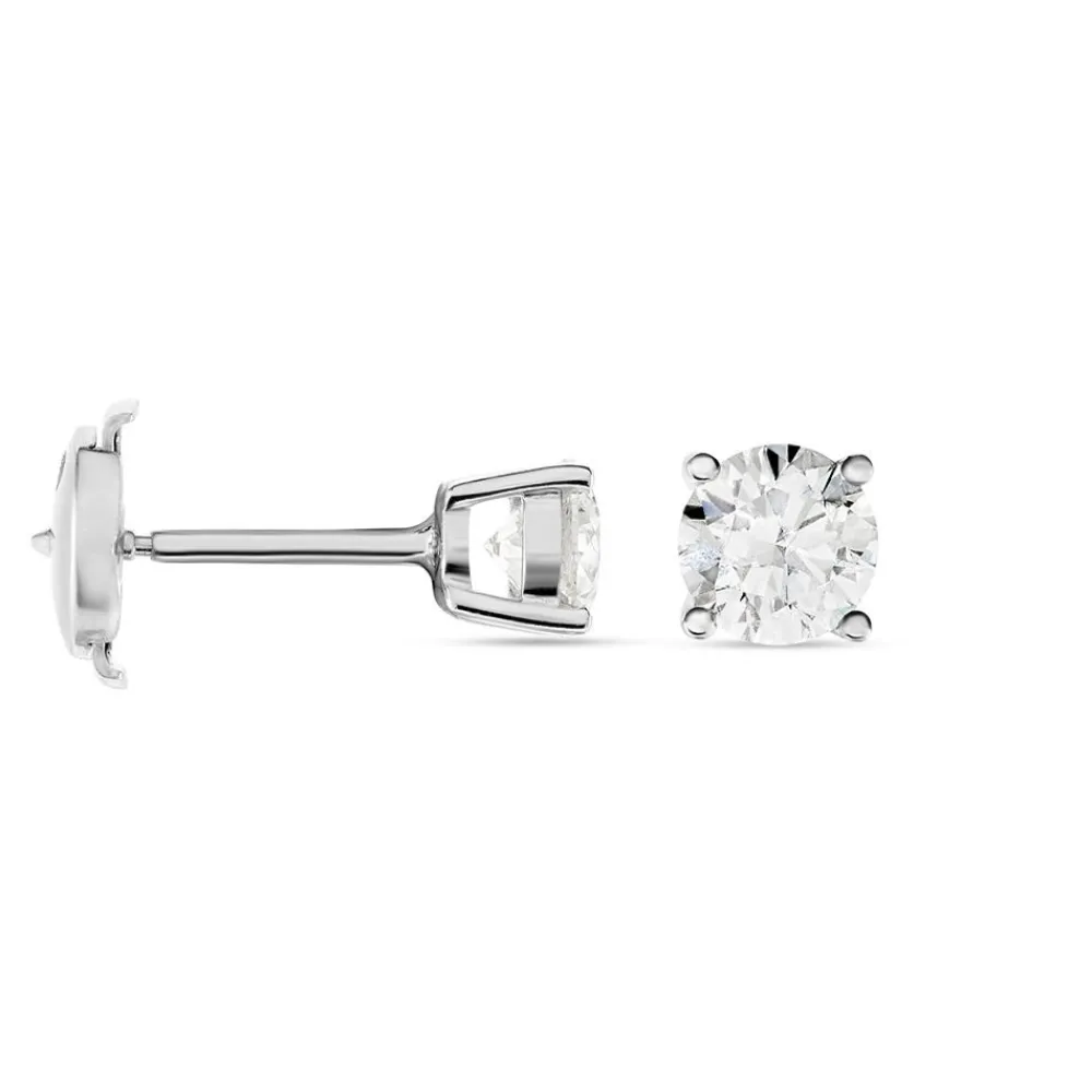 Marc Orian Idées Cadeaux Homme|Anniversaire De Mariage > Boucles D'oreilles Puces Victoria Or Blanc Diamant