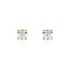 Marc Orian Anniversaire De Mariage|Bijoux Homme > Boucles D'oreilles Puces Victoria Or Jaune Diamant