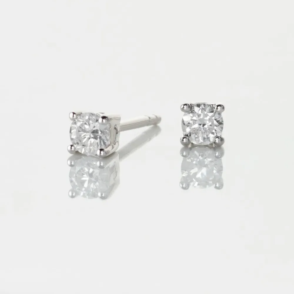 Marc Orian Anniversaire De Mariage|Bijoux Diamant > Boucles D'oreilles Puces Victoria Or Blanc Diamant