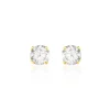 Boucles D'oreilles Puces Victoria Or Jaune Diamant