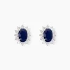 Marc Orian Cadeaux Mariage|Bijoux Or > Boucles D'oreilles Vladimir Or Blanc Saphir Diamants