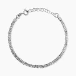 Marc Orian Bracelets|Bijoux Fantaisie > Bracelet Abie Torsade Argent Blanc