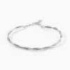Marc Orian Bracelets|Bijoux Fantaisie > Bracelet Abie Torsade Argent Blanc