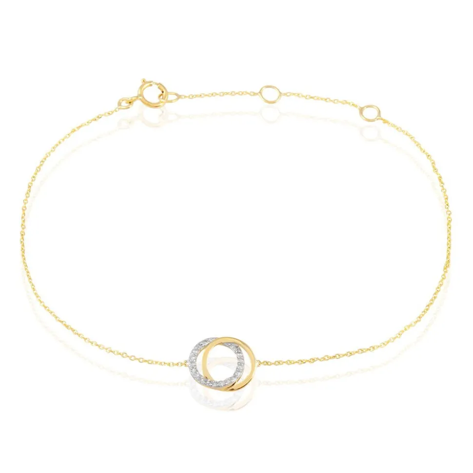 Bracelet Absolu Or Bicolore Diamant