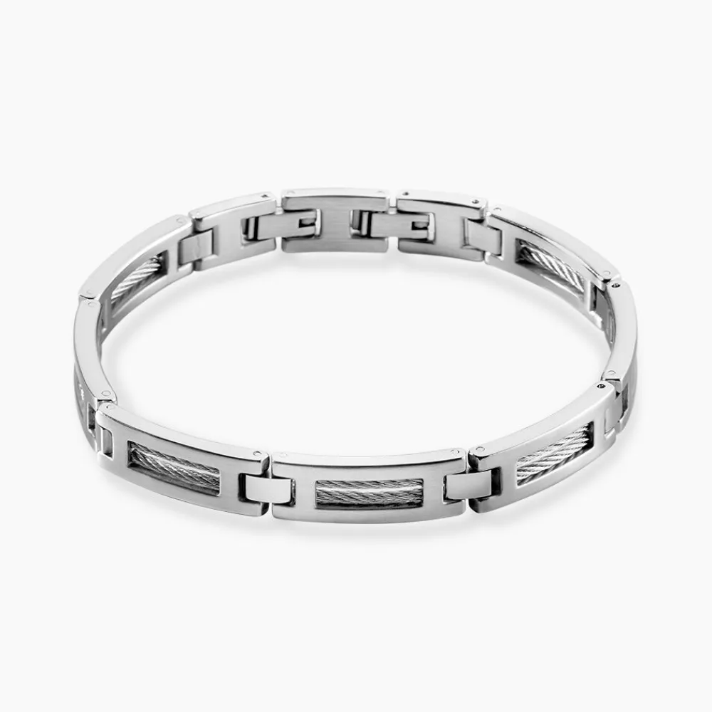 PHEBUS HIM Bracelets Homme|Bracelets Acier Inoxydable > Bracelet Acier Blanc
