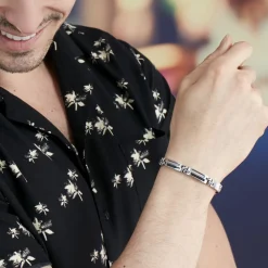 PHEBUS HIM Bracelets Homme|Bracelets Acier Inoxydable > Bracelet Acier Blanc