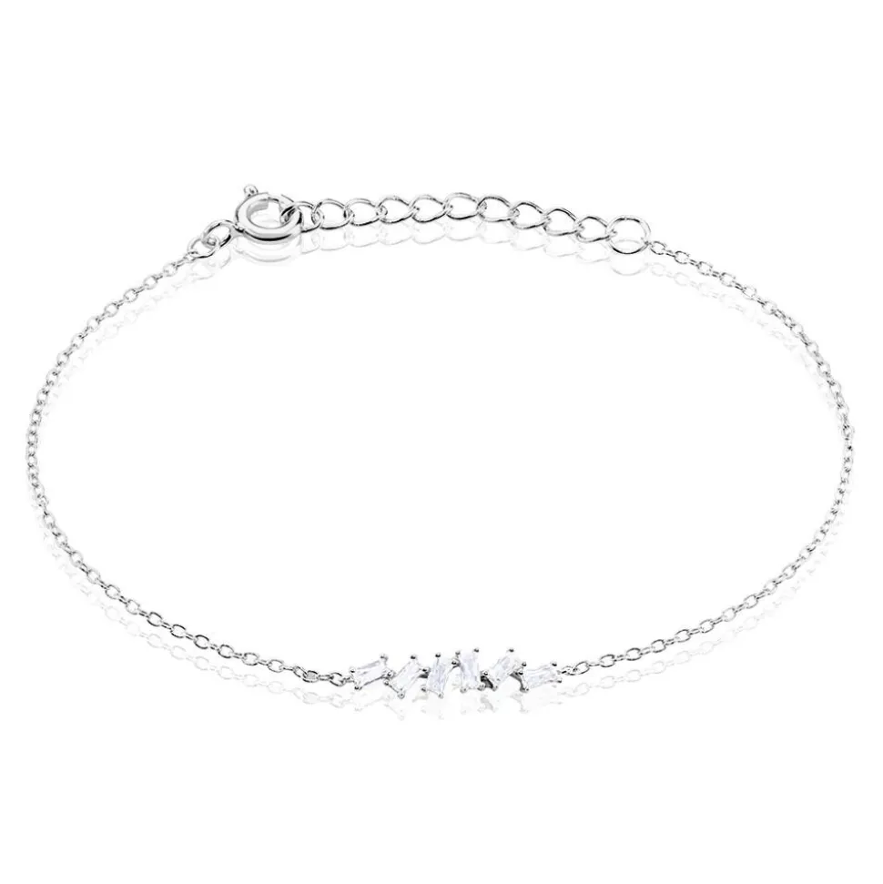Bracelet Adonia Argent Blanc Oxyde De Zirconium