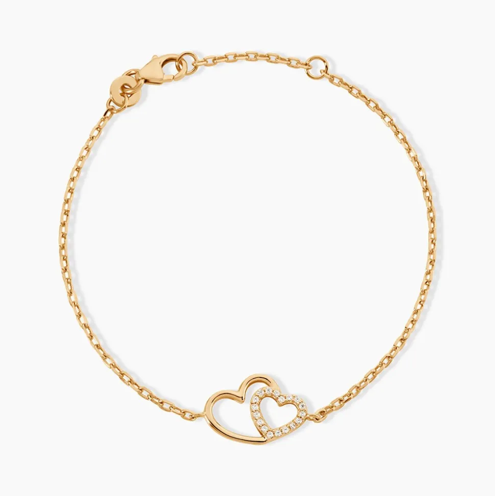 Bracelet Alexandra Plaqué Or Jaune Oxyde De Zirconium