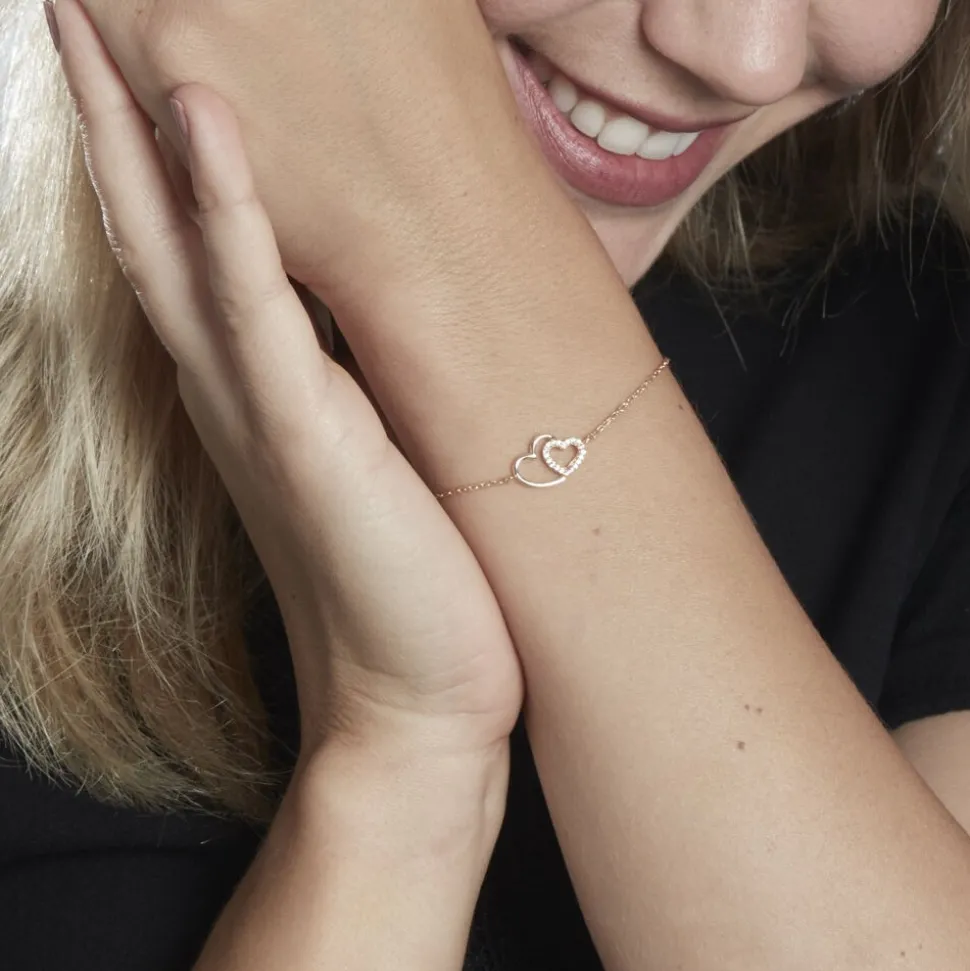 Bracelet Alexandra Plaqué Or Jaune Oxyde De Zirconium