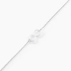 Bracelet Alicia Argent Blanc Céramique