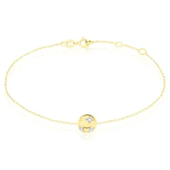 Bracelet Anahid Or Jaune Oxyde De Zirconium