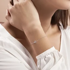 Bracelet Anna Argent Blanc Oxyde De Zirconium