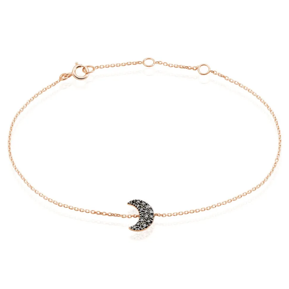 Bracelet Anne-marie Or Rose Diamant