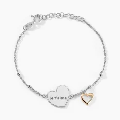 Marc Orian Bracelets|Bijoux Coeur > Bracelet Argent Bicolore Nura