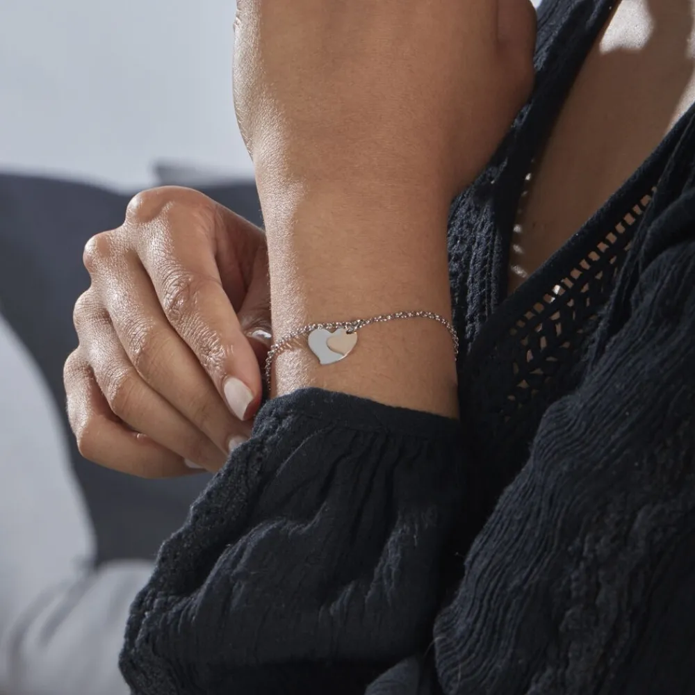 Marc Orian Bracelets|Bijoux Coeur > Bracelet Argent Bicolore Soio
