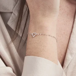 Marc Orian Bracelets|Bijoux Coeur > Bracelet Argent Blanc Hariane