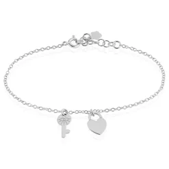 Bracelet Argent Blanc Jim