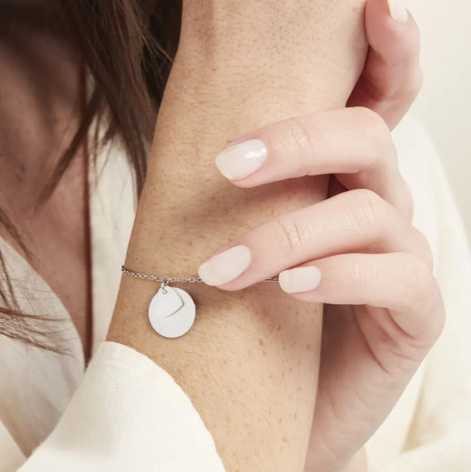Bracelet Argent Blanc Tana Nacre