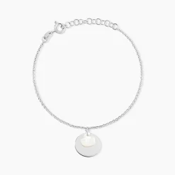 Bracelet Argent Blanc Tana Nacre