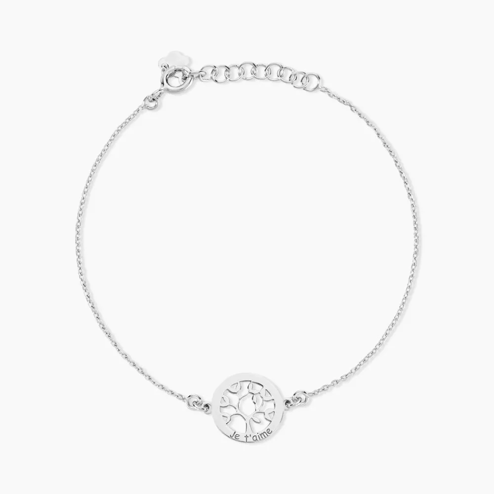 Marc Orian Bijoux Arbre De Vie|Bracelets Arbre De Vie > Bracelet Argent Blanc Vroon