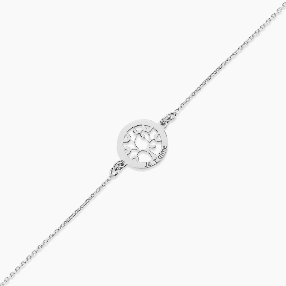Marc Orian Bijoux Arbre De Vie|Bracelets Arbre De Vie > Bracelet Argent Blanc Vroon