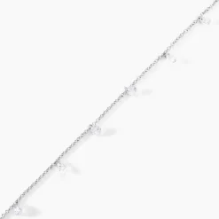 Bracelet Argent Collie Argent Blanc Oxyde