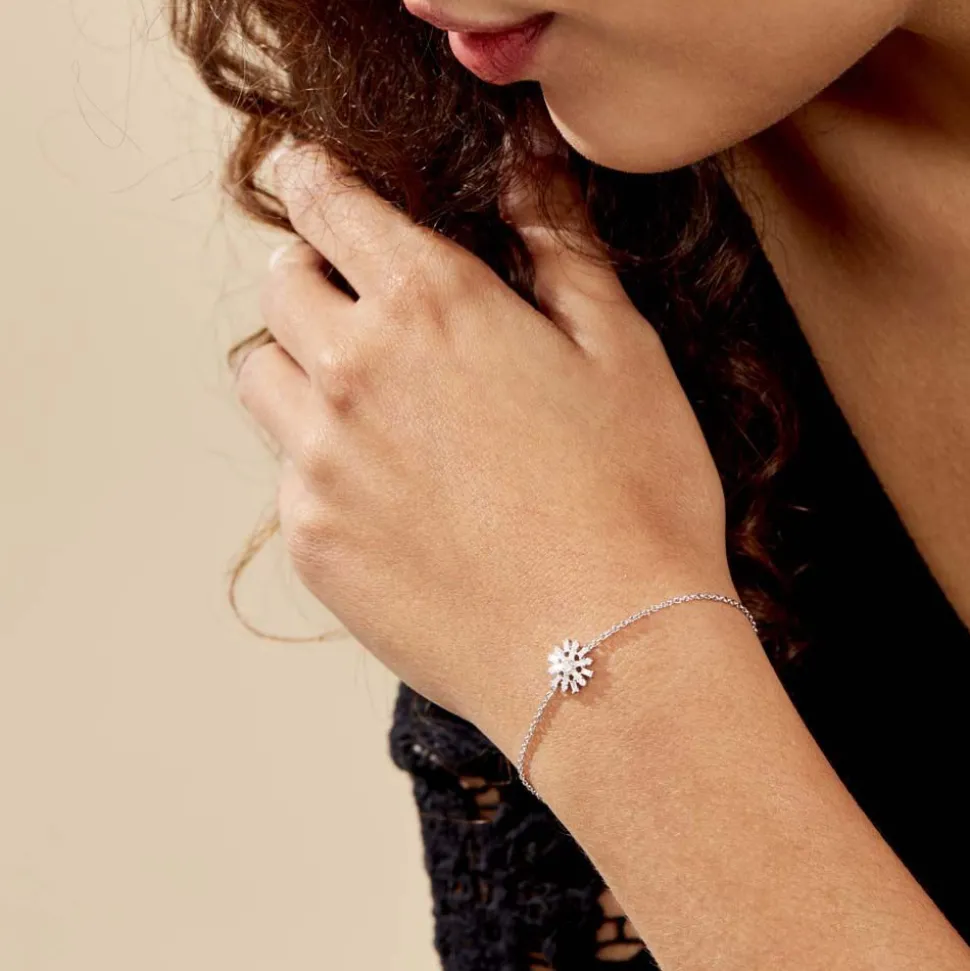 Bracelet Argent Kabibi Oxydes De Zirconium