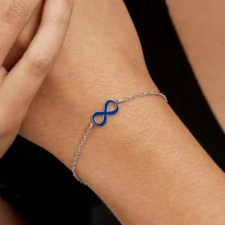 Marc Orian Bracelets|Idées Cadeaux Femme > Bracelet Argent Lamier Email Bleu