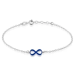 Marc Orian Bracelets|Idées Cadeaux Femme > Bracelet Argent Lamier Email Bleu