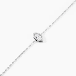 Bracelet Arone Argent Blanc Oxyde De Zirconium