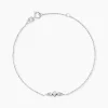 Bracelet Art Deco Or Blanc Diamant