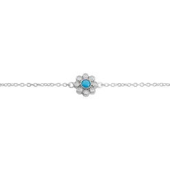 Marc Orian Bracelets|Idées Cadeaux Femme > Bracelet Aurel Argent Blanc Turquoise Oxyde De Zirconium