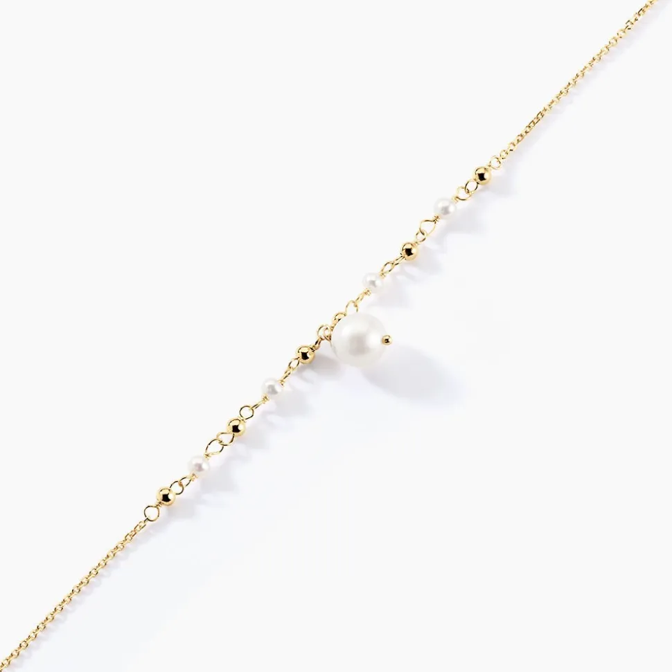 Bracelet Bindy Or Jaune Perle De Culture