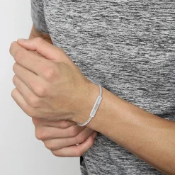 BOSS BIJOUX Bracelets Homme|Bracelets Acier Inoxydable > Bracelet Boss Alek Acier Blanc