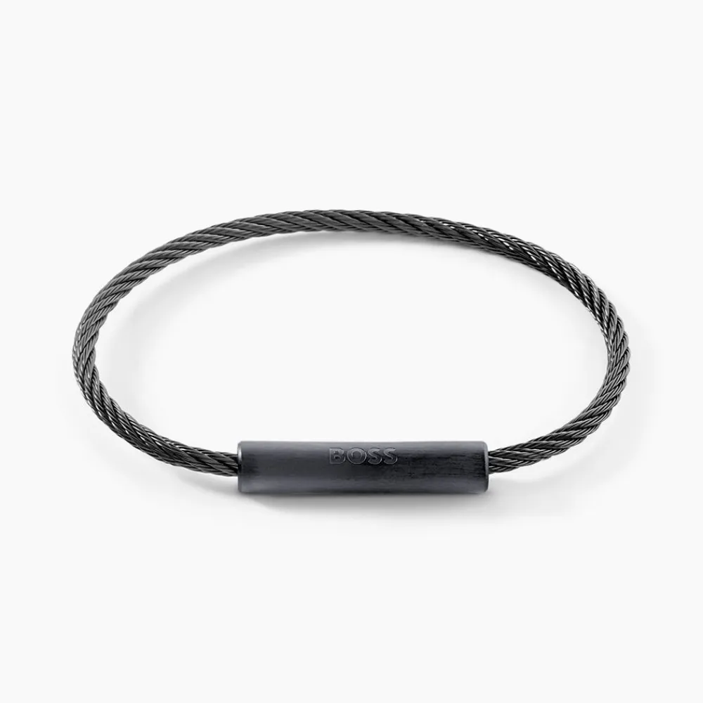 BOSS BIJOUX Bracelets Homme|Bracelets Acier Inoxydable > Bracelet Boss Alek Acier Noir