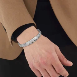 BOSS BIJOUX Bracelets Homme|Bracelets Acier Inoxydable > Bracelet Boss Alen Acier Blanc