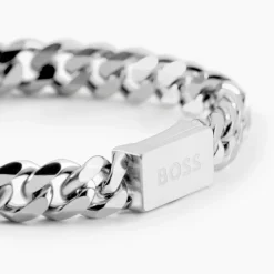 BOSS BIJOUX Bracelets Homme|Bracelets Acier Inoxydable > Bracelet Boss Chain Link Acier Blanc
