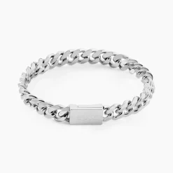 BOSS BIJOUX Bracelets Homme|Bracelets Acier Inoxydable > Bracelet Boss Chain Link Acier Blanc