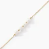 Bracelet Bron Or Jaune Perle De Culture