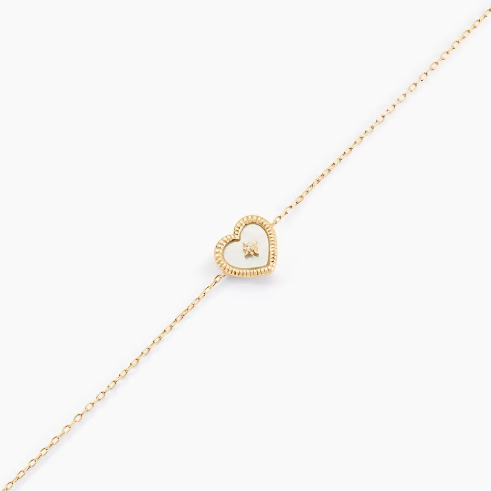 Marc Orian Bracelets Or|Cadeaux Mariage > Bracelet Bronte Or Jaune Nacre Diamant